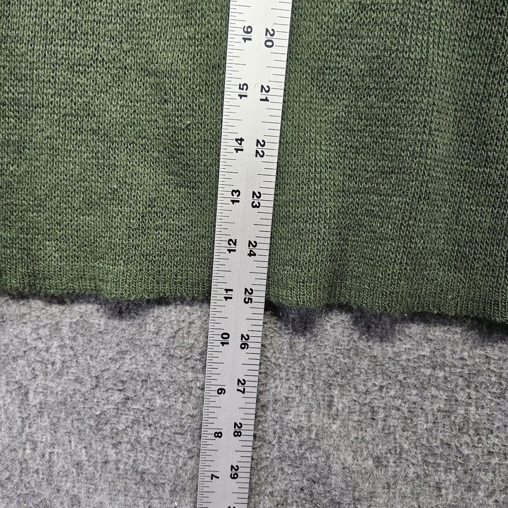 Vintage Jester Acrylic V Neck Sweater Green Diamond Pattern USA Large L - Picture 9 of 9
